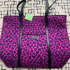 Trimmed Vera Bradley Leopard Spot Tote